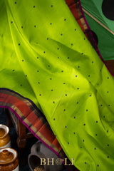 handwoven pure mulberry silk and zari korvai kanjivaram