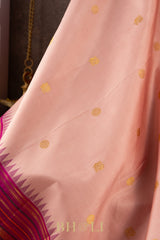 handwoven pure mulberry silk korvai kanjivaram