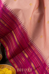 handwoven pure mulberry silk korvai kanjivaram