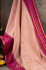 handwoven pure mulberry silk korvai kanjivaram