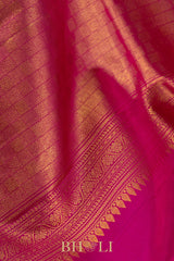 handwoven pure mulberry silk korvai kanjivaram