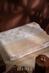 handwoven pure tissue cotton kaduwa banarasi