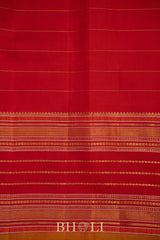 handwoven pure zari checkered korvai kanjivaram