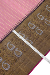 Handwoven Pure zari mulberry silk bridal korvai kanjivaram