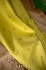 handwoven pure zari mulberry silk korvai kanjivaram