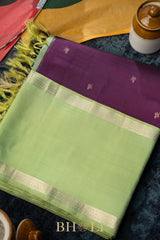 handwoven pure zari mulberry silk korvai retta pettu kanjivaram