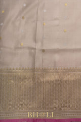 handwoven silk by silk kuttu mauve gadwal