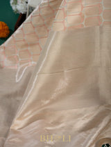 handwoven thread work pure mashru silk banarasi