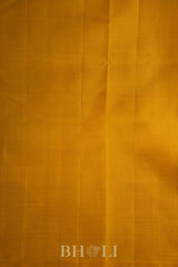 handwoven thread work thazhampoo reku korvai pure silk kanjivaram