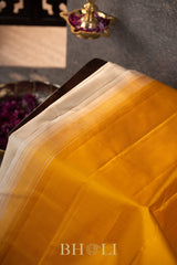 handwoven thread work thazhampoo reku korvai pure silk kanjivaram