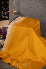 handwoven thread work thazhampoo reku korvai pure silk kanjivaram