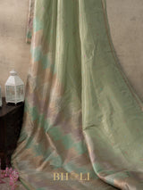 handwoven tissue silk authentic rangkat rising banarasi