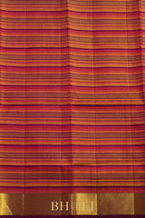 handwoven zari striped pure mulberry silk kanjivaram