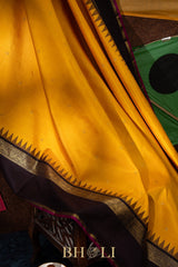 killi buttas pallu pure zari mulberry silk korvai kanjivaram