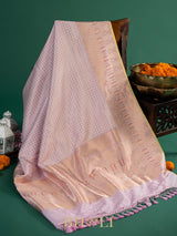 modern classic pure katan silk brocade pink banarasi