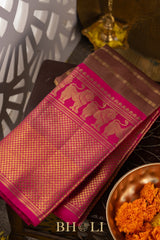 modern classics pure mulberry silk kai korvai kanjivaram