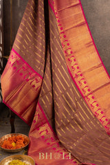 modern classics pure mulberry silk kai korvai kanjivaram