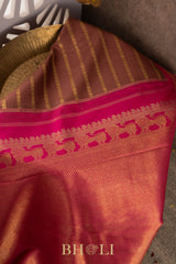 modern classics pure mulberry silk kai korvai kanjivaram