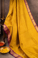 moss yellow pure 4g zari kai korvai silk kanjivaram