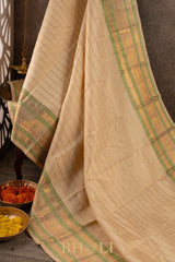 muthu striped pure mulberry silk kanjivaram