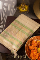 muthu striped pure mulberry silk kanjivaram