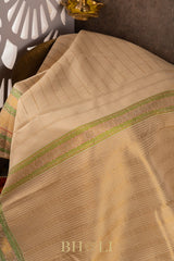 muthu striped pure mulberry silk kanjivaram