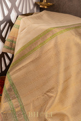 muthu striped pure mulberry silk kanjivaram