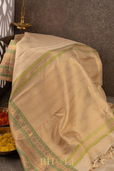 muthu striped pure mulberry silk kanjivaram