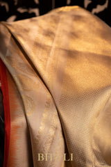 orange kuttu silk by silk gadwal