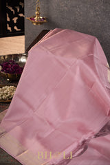 pale pink pure zari mulberry silk kanjivaram