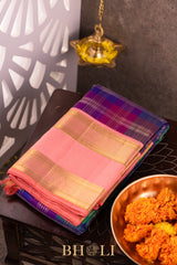 palum pazhamum handwoven kai koravi mulberry silk pure zari kanjivaram