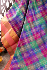 palum pazhamum handwoven kai koravi mulberry silk pure zari kanjivaram