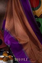 palum pazhamum thread work korvai kanjivaram silk