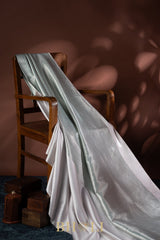 pure katan silk brocade body mashru border banarasi