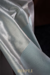 pure katan silk brocade body mashru border banarasi