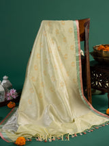 pure katan silk handwoven brocade banarasi