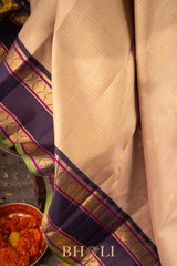 pure zari kai korvai mulberry silk vintage kanjivaram