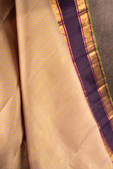 pure zari kai korvai mulberry silk vintage kanjivaram