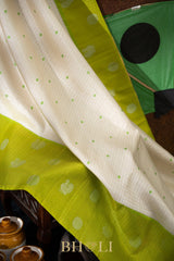 pure zari mulberry silk korvai kanjivaram