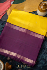 rettai pettu mulberry silk korvai plain body kanjivaram