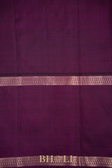 rettai pettu mulberry silk korvai plain body kanjivaram