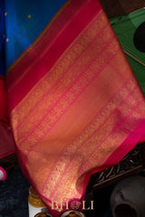 rettai pettu pure zari mulberry silk korvai kanjivaram