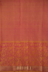 royal pure zari mulberry silk ornate border korvai kanjivaram