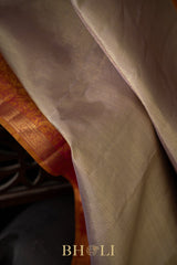 royal pure zari mulberry silk ornate border korvai kanjivaram