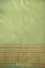 royal pure zari striped korvai kanjivaram