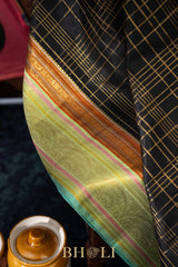 royal pure zari striped korvai kanjivaram