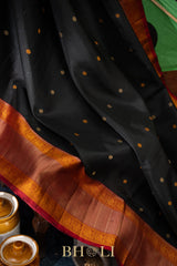 thread work pure mulberry silk korvai kanjivaram