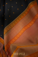 thread work pure mulberry silk korvai kanjivaram