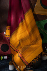 thread work pure mulberry silk korvai kanjivaram