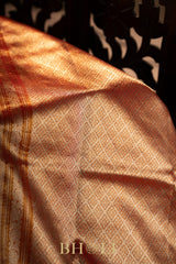 tissue border kuttu silk by silk brown gadwal